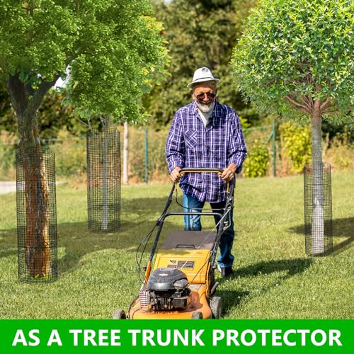 5 Pack Plant Protectors from Animals, 13x12" Plant Cages for Outdoor Plants | Wire Plant Protector, Thick Metal, Non-deformable, Free-Cut, Cap-less Design, Plant Protection Cage to Keep Animals Out - size: 5 PACK-13x12inch