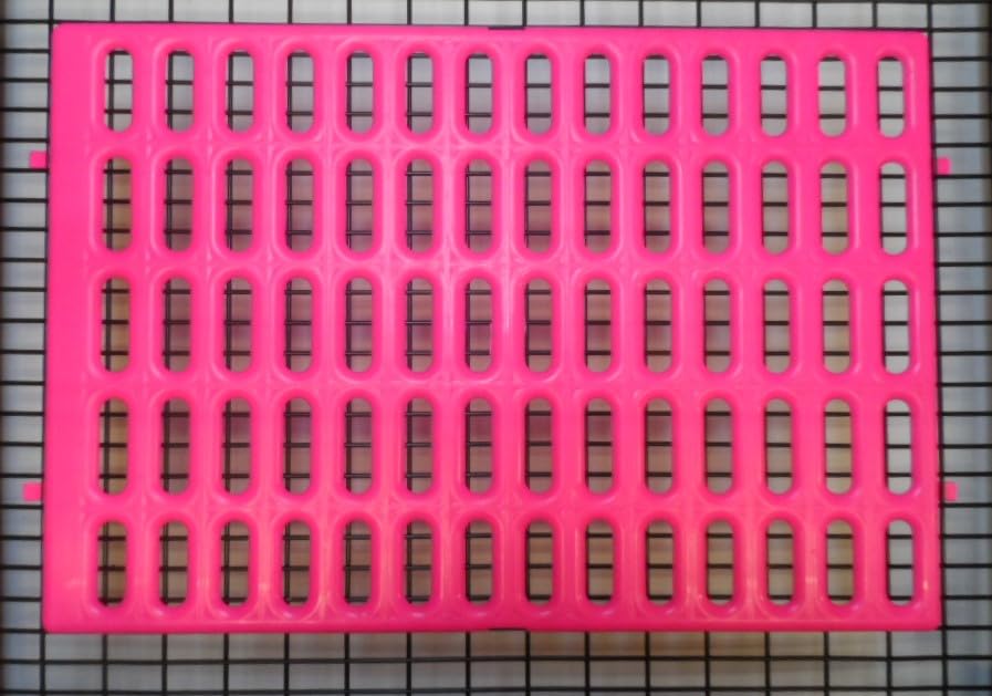Saguaro Acres Rabbit & Small Animal Cage Resting Mat, Pink & Blue, 6-Pack | Wire Floored Cages - color: Pink and Blue