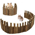 Bendable Hamster Bridge Fence 19.7&9.8In Wooden Hamster Ladder Rat ClimbingToys Cage Accessories for Syrian Hamster Gerbil Mouse