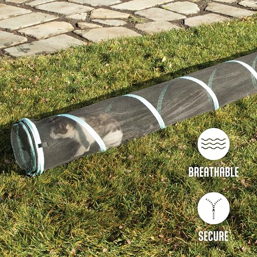 Kitty City Catio Outdoor 10' Cat Tunnel – 10‑Foot Cat‑Sized Play Tunnel, 11” Diameter, Modular Catio Connector for Cats & Small Pets