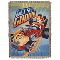 Northwest Mickey Mouse Woven Tapestry Throw Blanket, 48" x 60", Get Set Go - color: Get Set Go