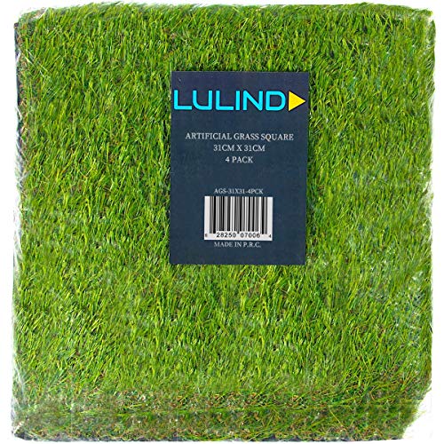 Artificial Grass Square Tiles - 12.2 x 12.2 Inch (4 Pack) - size: 4 Pack