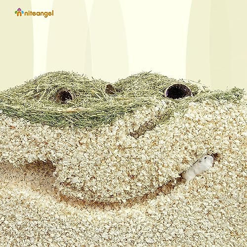 Niteangel Aspen Shaving Hamster Bedding: 30L Absorb Odors & No Dust | Respiratory-Friendly & Encourage Digging Instinct - DIY Tunnel System for Syrian Dwarf Hamster Gerbil Mice Rat or Small Pets - size: 30L - Mini
