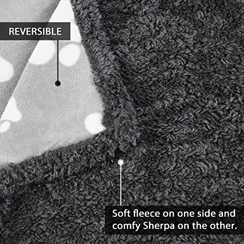 Kritter Planet Waterproof Reversible Pet Blanket for Small Dogs | 20 x 30 Inch, Washable Pet Protector for Crates, Pet Beds and Car Seats, Guards Against Fur, Dirt and Everyday Spills - color: Paw Print, size: 30"x25"