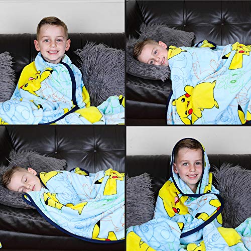 Franco Kids Bedding Super Soft Plush Throw Blanket, 62 in x 90 in, Pokemon - color: Multicolour, size: 62 in x 90 in
