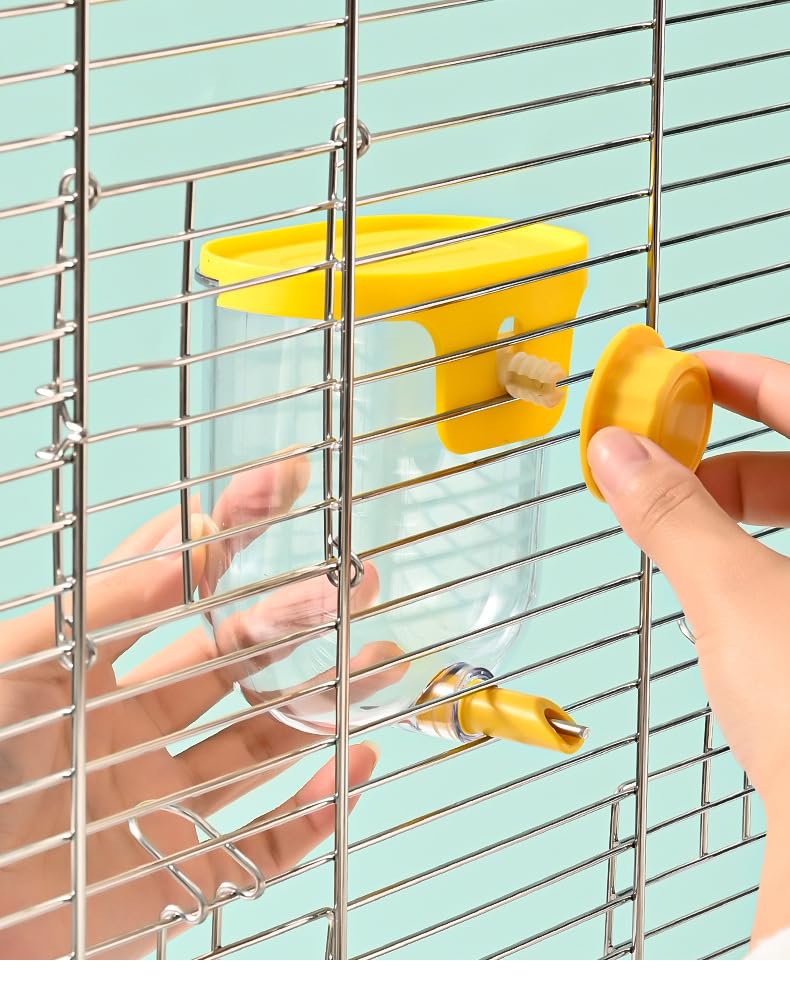 Bird Water Bottle 330ml Automatic Leak Proof Drinking Dispenser for Cage | External Cage Waterer Large Capacity for Parakeet Cockatiel Budgie Finch Lovebird –– Easy Clean