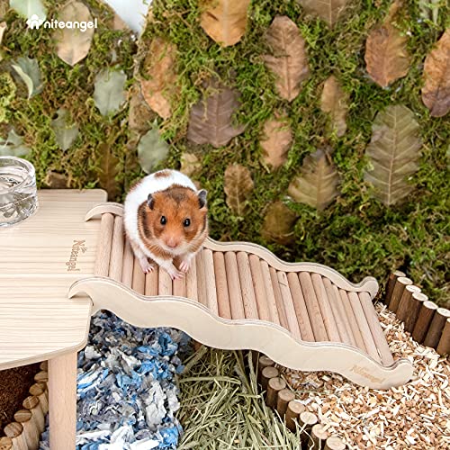 Niteangel Hamster Climbing Ladder Bridge: 10.35 x 3.7 x 1.1 Inch - size: Large - 10.35'' L
