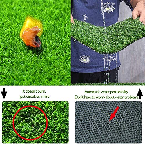PINVNBY 4 Pcs Chicken Nesting Box Pads,12"x12" Washable Artificial Grass Rug Carpet Fake Grass Synthetic Turf Mat for Chicken Coop Pet Garden Lawn Indoor Outdoor - size: 【Green|4 PCS】