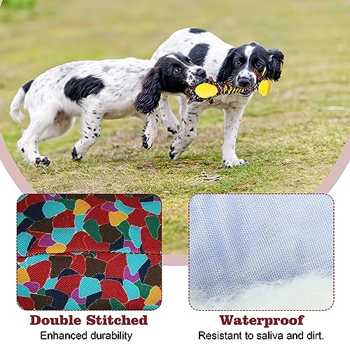 Tough Indestructible Dog Toys for Aggressive Chewers, Durable Dog Chew Toys for Large Breeds With Cotton Material & Crinkle Paper, Aggressive Chew Toys for Dogs - color: Printed