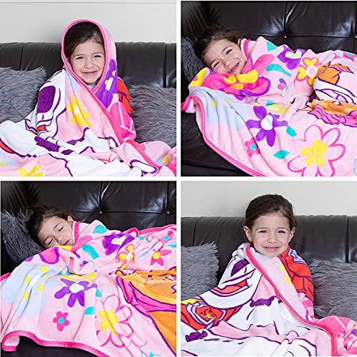 Paw Patrol Girls Kids Bedding Super Soft Plush Micro Raschel Blanket, 62 in x 90 in, (Official) Nickelodeon Product By Franco - color: Paw Patrol Girls, size: 62 in x 90 in