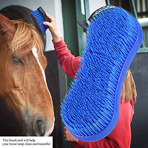 Professional Horse Cleaning, Silicone Brush Equestrian Magic Horse Brush Grooming Massage Tool