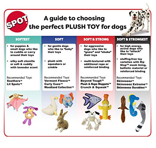 SPOT Skinneeez Fox 23-Inch Stuffing-Free Plush Dog Toy – Realistic Design with 2 Squeakers – Durable, Soft Polyester for Medium & Large Dogs – Tug, Fetch & Shake Play – for Moderate Chewers - style: Fox