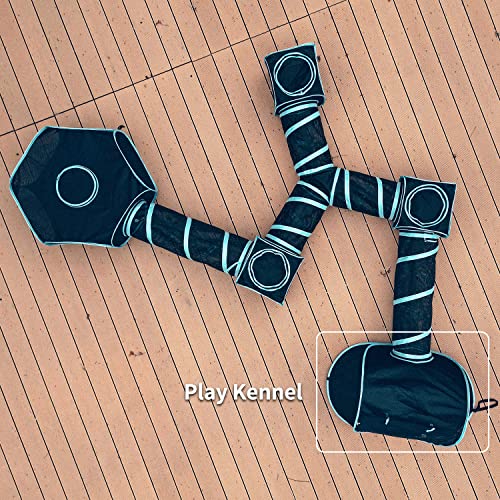 INTURN Cat Furniture Tent for Indoor and Outdoor Playpen Portable Cat Tunnels, Outdoor Kennel (Play Kennel) - color: Play Kennel