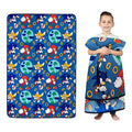 Franco Kids Bedding Super Soft Plush Throw Blanket, 62 in x 90 in, Sonic The Hedgehog, Anime - color: Sonic the Hedgehog - Rings for All, size: 62 in x 90 in