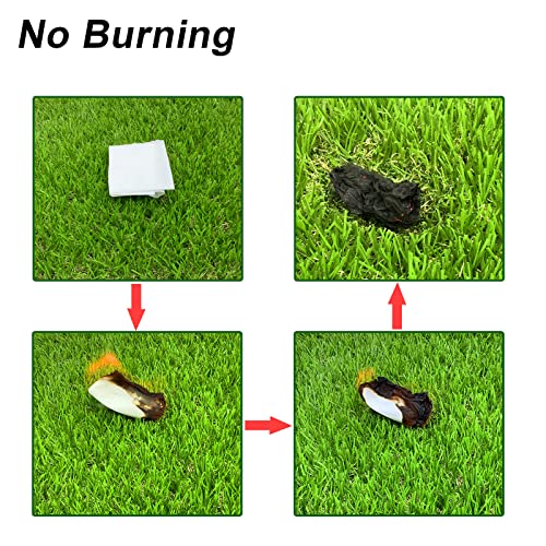 Irieiply 6 Pack 12"x12"x1.2" Chicken Nesting Pads for Laying Eggs, Washable Artificial Grass Carpet Synthetic Turf Mat Nest Box Bedding for Chicken Coop