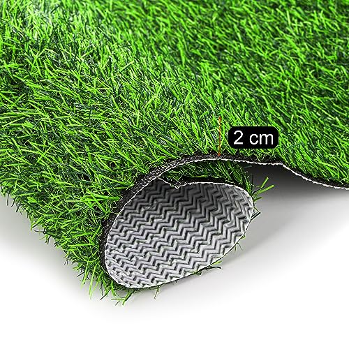 Fasmov 4 Pack Artificial Grass Guinea Pig Pee Pads, 15.7 × 23.6 Inch Fake Grass Rug Rabbit Grass Mat Dog Grass Pee Pads Artificial Turf Pet Grass Mat, Reusable Puppy Training Turf Mat