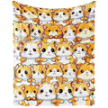 Hamster Throw Blanket for Kids Pets Gifts, 40” x 30” | Soft Flannel, Lightweight but warm, Machine washable, HD print, Wrinkle & shrink resistant, Anti-pilling, Suitable all ages - color: Hamster Blanket 1, size: XS(30"X40")