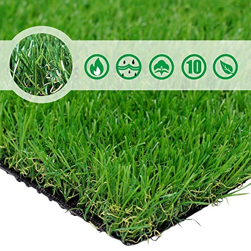 Petgrow Artificial Grass Rug 6.5 FT x10 FT(65 Square FT), Realistic Indoor Outdoor Garden Lawn Landscape Patio Synthetic Turf Mat- Thick Fake Faux Grass | Indoor Outdoor Garden Lawn Landscape Patio Pets Dog Synthetic Fake Faux Grass Mat - size: 6.5 FT x 1