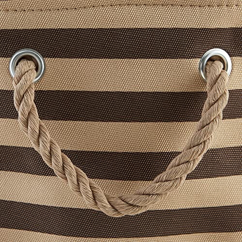 Bone Dry Pet Storage Collection Striped Paw Patch Bin, Small Rectangle, Brown - color: Brown, size: Small Rectangle