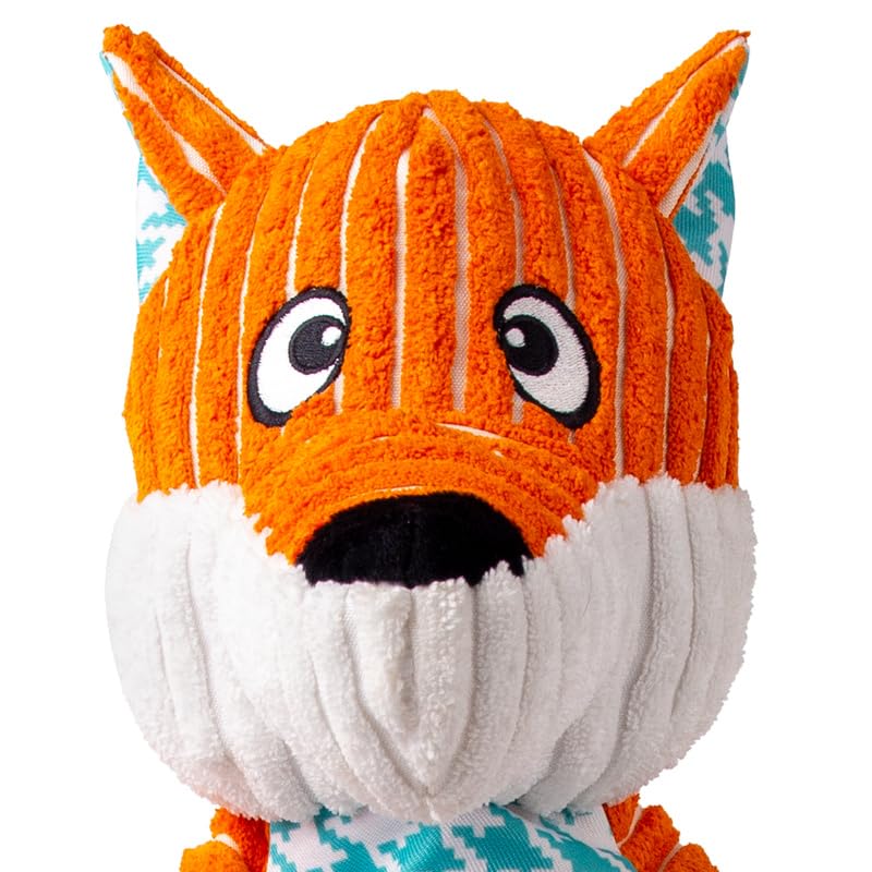 KONG Floppy Knots - Durable No‑Stuffing Squeaky Rope & Plush Dog Toy - for Teething, Playing (Fox, Extra Large) - color: Fox, size: Extra Large