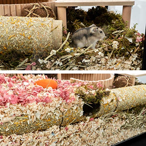 Niteangel Creative & Composable Hamster Tunnel - DIY & Build Unique Tube Burrow as Hideout for Small Sized Animals Like Hamsters Mouse Gerbils Mice (Corner) - size: Corner