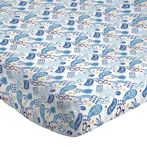 Jay Franco Kids Sheet Set with Fitted, Flat Sheets & Pillow Cover - Ultra-Soft Bedding with Pillowcase for Room Decor, Multi - Spidey & Friends, 3 Piece Twin - color: Multi - Spidey & Friends, size: 3 Piece Twin