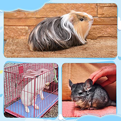 Tatuo 10 Pack Guinea Pig Fleece Cage Liners, Washable Small Animal Bedding Blankets Soft Reusable Pee Pads Absorbent Cage Mats for Guinea Pig Hamster Rabbit Hedgehog(18 x 24 Inch,Mixed Colors) - size: 18 x 24 Inch