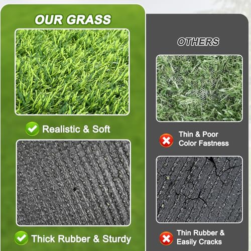 Washable Artificial Grass Mat for Dogs Pet Potty Training (15.7''*31.5'') | With Drainage Holes, Easy to Wash, for Puppy Training, Grass Doormat, Suitable for Indoor and Outdoor Daily Use
