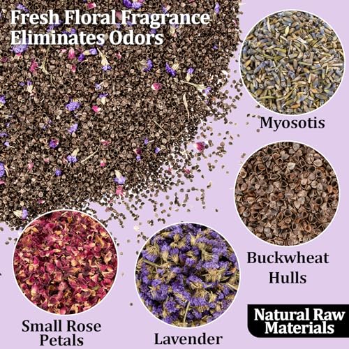 Sukh 10.5oz Hamster Rabbit Bedding Mate - Natural Flower Herb Bedding Mix | Small Animal Cage Blend for Guinea Pig Bedding, Gerbil, Chinchilla Habitat Decor, Nesting Areas, Cage Refresh and Supplies