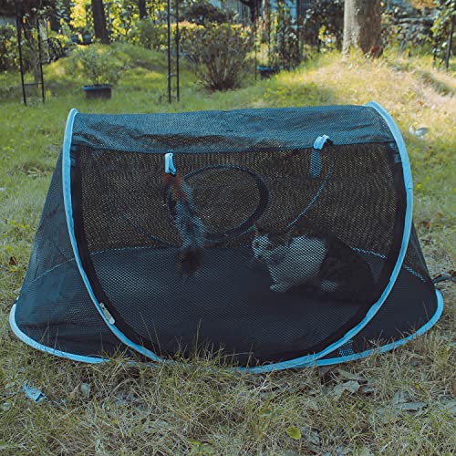 INTURN Cat Furniture Tent for Indoor and Outdoor Playpen Portable Cat Tunnels, Outdoor Kennel (Play Kennel) - color: Play Kennel