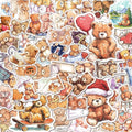 100 PCS Cute Bear Stickers Pack – Waterproof Vinyl Decals for Water Bottles, Laptops, Phones, Notebook, Cars – Cool Vibrant Graphics for Cute Bear Enthusiast - color: Cute Bear