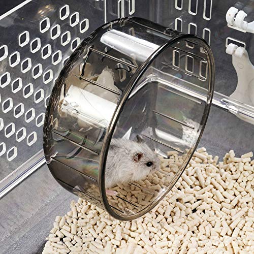 GOLDEAL 5.1 Inches Small Silent Hamster Wheel, Toys for Cage, Super Mute Spinner Exercise Running Wheel for Gerbils or Mice - size: 5.1Inchs