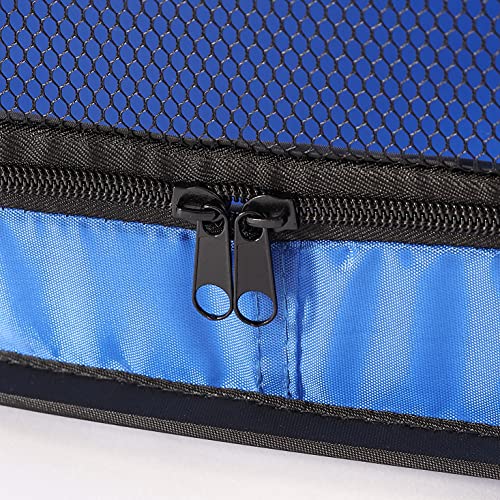 Beatrice Home Fashions Portable, Collapsible, Pop Up Kennel Travel Cat and Dog Crate, 32.5" L x 19.5" W x 19.5" H, Blue (Pack of 12) - color: Blue, size: 32.5"L x 19.5"W x 19.5"H (Pack of 12)