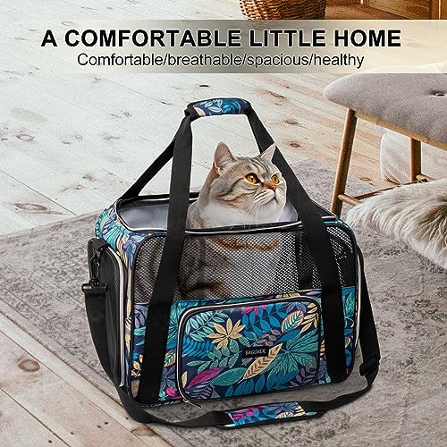 BAGLHER Pet Travel Carrier for Small Medium Cats & Dogs, Airline Approved Soft Sided - color: Hawaii