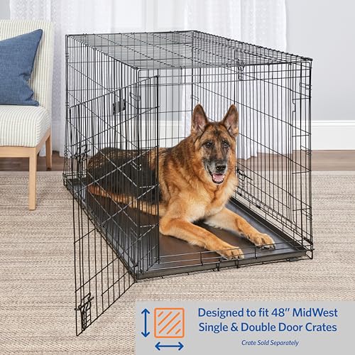 MidWest Homes for Pets Metal Dog Crate Replacement Pan; 48 inch - size: 48 Inch