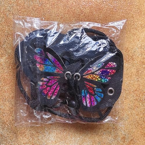 Bearded Dragon Harness Leash Set Adjustable 3PC Leather Vest Butterfly Wings Harness Lizard Outdoor Walking Control Rope for Iguana Gecko Chameleon Hamster Ferret
