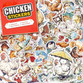 100 PCS Chicken Stickers Pack – Waterproof Vinyl Decals for Water Bottles, Laptops, Phones, Notebook, Cars – Cool Vibrant Graphics for Chicken Enthusiast - color: Chicken