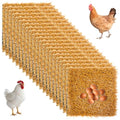 20Pcs Chickens Nesting Pads Set, Washable Artificial Grass Nesting Pads, Reusable Laying Eggs Bedding for Chickens Coop, 12 x 12 x 1.2 Inches, Brown - color: Brown