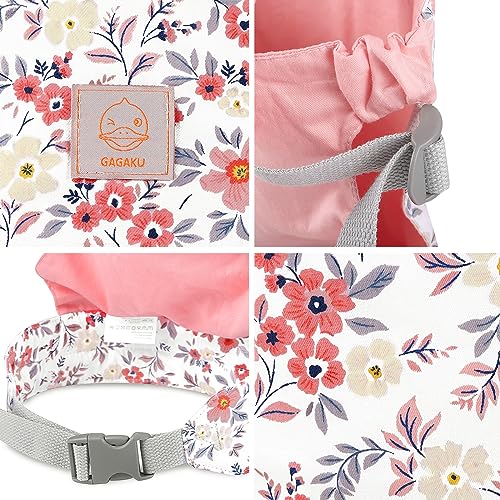 GAGAKU Baby Doll Carrier for Little Girls - Stuffed Animal Carrier Toy for Toddler - Pink Wax Flowers - color: 1_wax Flowers