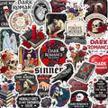 100Pcs Dark Romance Stickers for Water Bottle - Dark Book Stickers, Booktok Decals - Gifts for Book Lovers - color: Dark Romance Stickers