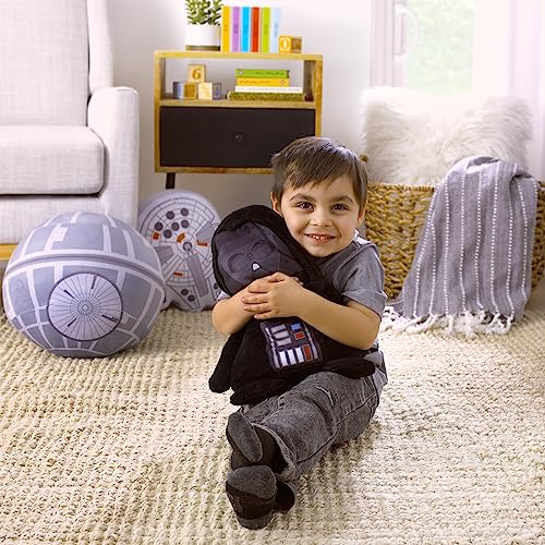 NoJo Star Wars Darth Vader Black Super Soft Character Shaped Toddler Blanket - color: Darth Vader