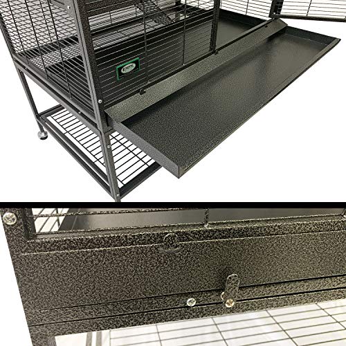Mansion Cage (6-Level) - Durable 100% All-Metal Multi-Level Cage for Chinchillas, Rats, Ferrets, Prairie Dogs, Degus, Mice - size: 32.0"L x 22.0"W x 80.0"H