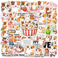 BEATRI Guinea Pig Stickers 50Pcs Positive Guinea Pigs Waterproof Vinyl | Non-Repeating Decals, High-Definition Print for Laptop, Water Bottle, Journaling, Skateboard & Travel Gear - color: Guinea Pig Stickers
