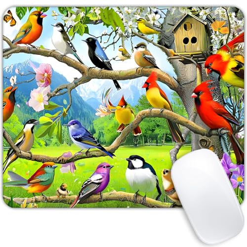 Little Bird Mouse pad Customized Mousepad Non-Slip Rubber Base Mouse Pads for Computers Laptop Office Desk Accessories Mouse pad - color: Little bird