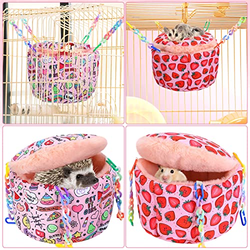 Maitys 2 Pcs Rat Bed Hanging Rat Hammock Guinea Pig Bedding Soft Warm Ferret Bedding Pet Cage Accessories Small Animal Play Sleep Bed for Ferret Sugar Glider Hamster Chinchilla Mice Squirrel
