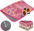 YUEPET 3 Pack Waterproof Guinea Pig Blankets, Fleece Cage Liners, SM | Fleece Bedding for Guinea Pigs, Waterproof Backing, Machine Washable, Soft Fleece Surface, 30 x 16 in - color: White+pink+coffee, size: SM-30"×16"