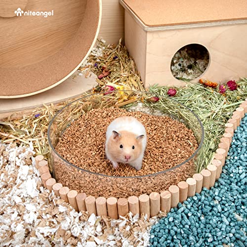 Niteangel Natural Coco/Cork Hamster Bedding Pet Litter for Dwarf Syrian Hamsters, Gerbils, mices, Degus or Other Small Animal - size: 4L