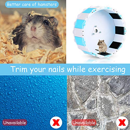 Weewooday 16.4ft Sugar Glider Trim Nail Strip Sandy Trimmer Track for Silent Runner Wheel Hamster Nail Trimming Toy Glider Wheel for Prairie Dog Squirrel Chinchilla Guinea Pig with Foldable Scissor