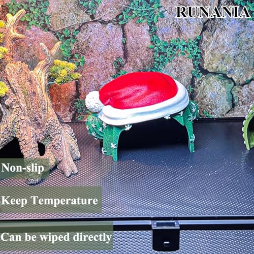 RUNANIA Bearded Dragon Tank Accessories, Reptile Mat Hammock Plants Bridge Jungle Climber Vines Terrarium Decorations for Bearded Dragon Lizard Snake - size: Large