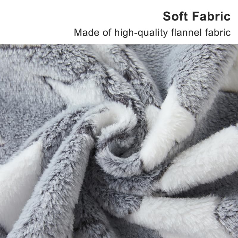 1 Pack 3 Blankets Super Soft Fluffy Premium Fleece Pet Blanket Flannel Paw Printed Throw for Dog Puppy Cat (Small 23x16'', Brown, Pink, White) - color: White, Pink, Brown, size: 23x16 inch(Pack of 3)